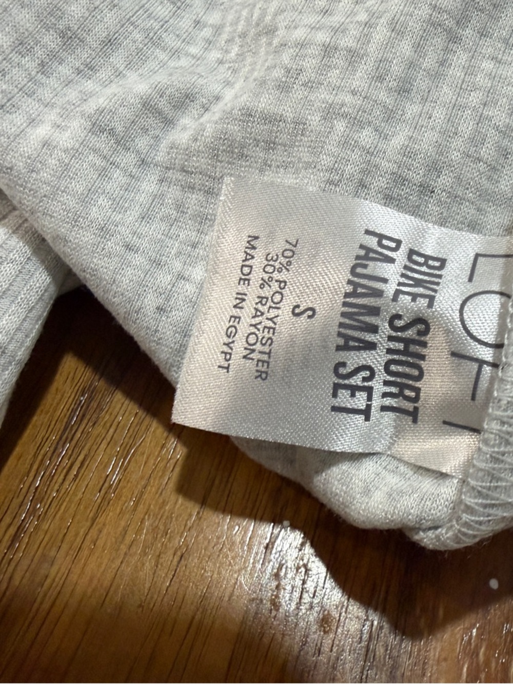Loft Light Gray Two-Piece Lounge Pajama Set S - Picture 3 of 9